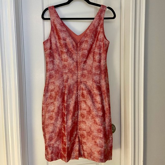 Donna Ricco Embroidered Silk Dress - Picture 4 of 6